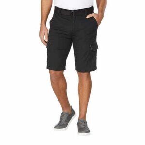 Wearfirst Men's Size 32 Cargo Shorts Black Cotton Blend